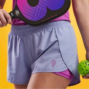 NWT Baddle Pickleball women’s 3-in inseam, 2-in-1 split Pickleball short size L